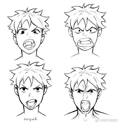 绘画参考##画画##绘画##设计美学##速写##绘画素材##表情
