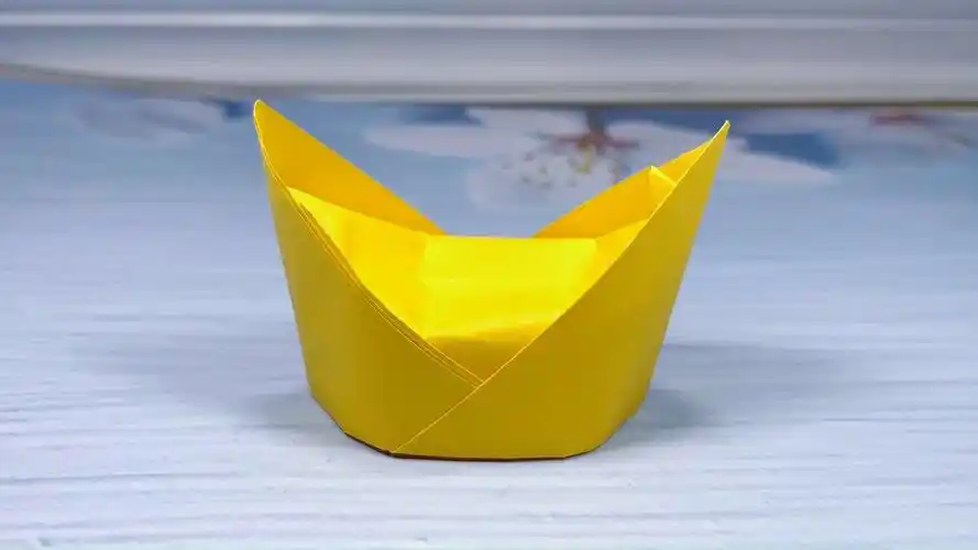 折纸金元宝,一张长方形纸简单易学,创意手工制作