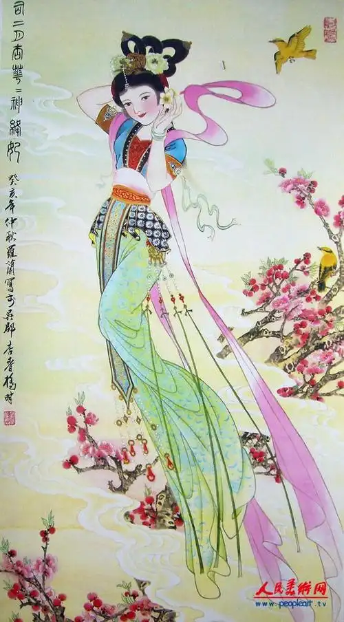 工笔画十二花神