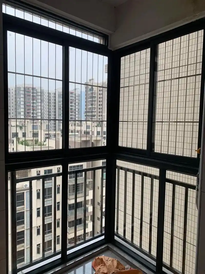 阳台铝合金门窗不锈钢防盗网加工安装一条龙服务到家#门窗人的日常
