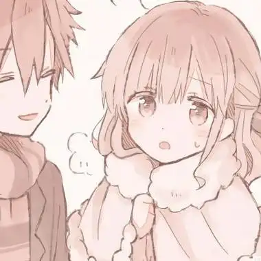 可爱情侣动漫头像一左一右唯美高清情侣微信真人头像大全