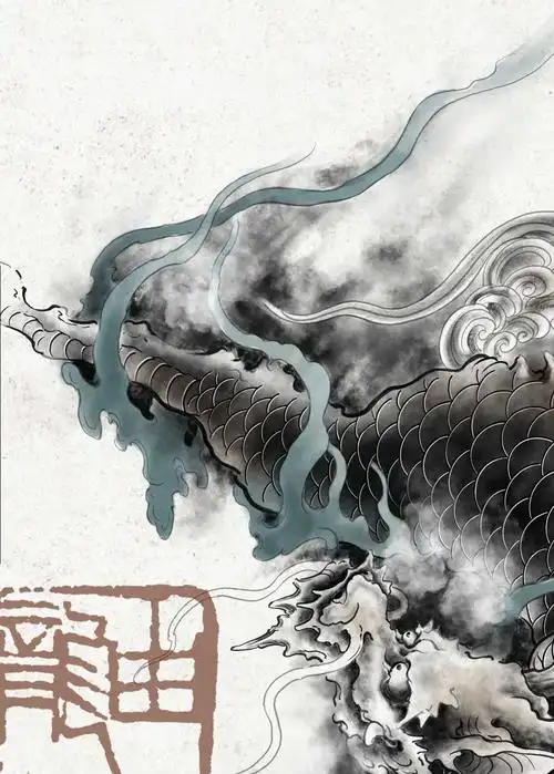 在传统纹身的题材当中麒麟纹身图案占相当大的比例