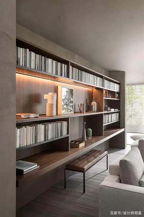 书柜设计,高颜值书柜组合