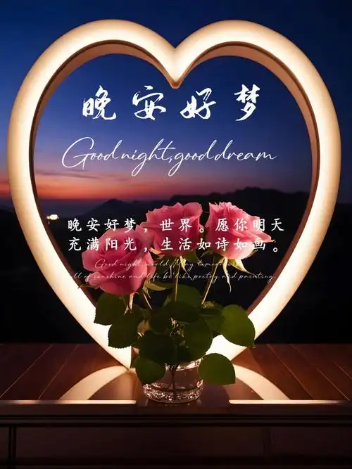晚安好梦成真,愿夜晚的宁静和明日的希望,成为你最好的安眠曲