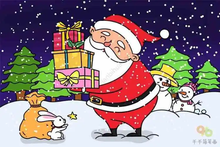 简笔画作品整体画彩色6