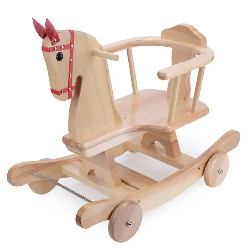 新品儿童摇马小木马摇椅纯实木摇摇马周岁生日圣诞节礼物