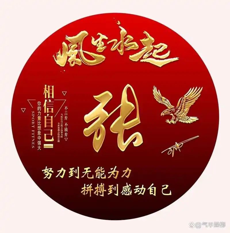 姓氏头像第120期,2024龙凤呈祥3d大气个性签名头像,请查收