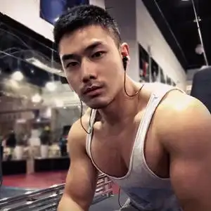 健身房肌肉男头像