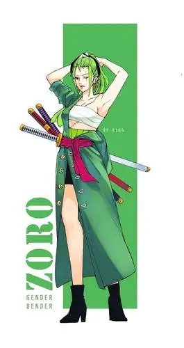 当海贼王里面的人物娘化,索隆形成反差萌,其他人则是这样!