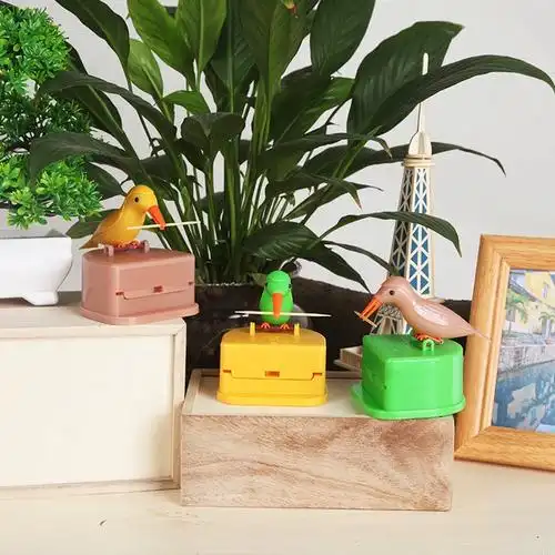 牙签瓶创意牙签盒网红可爱自动弹出牙签筒高颜值按压式家用个性