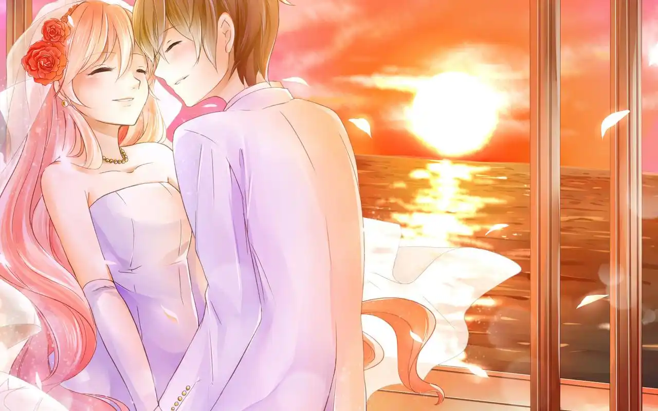 动漫美女壁纸之可爱的长发美女