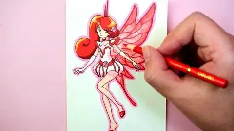 山茶花精灵王椿的画法,这样画出来的椿又好看又有层次感