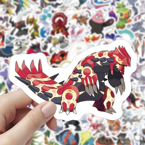 200张宠物小精灵mega进化贴纸可爱宝可梦喷火龙手账桌面笔记贴画