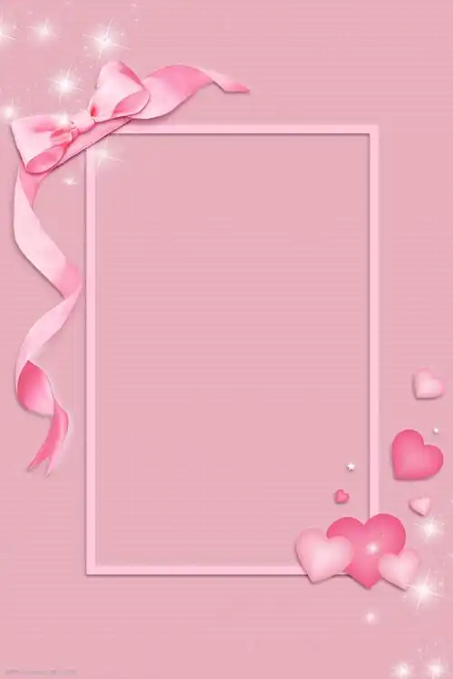 粉色蝴蝶结边框妇女节女王节女神节电商淘宝背景