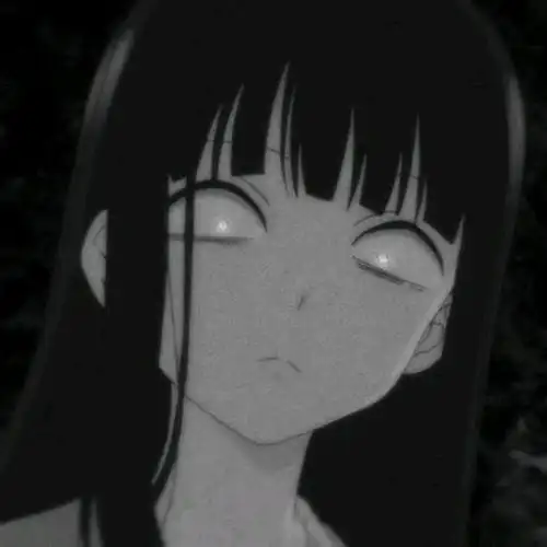 林知晚伤感黑白动漫丧系女头卡通动漫头像