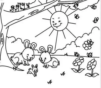 春天的简笔画简单又漂亮 春天的简笔画简单又漂亮一年级