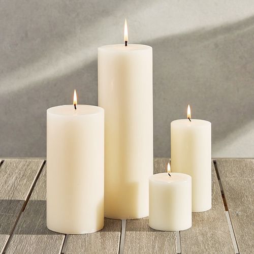 蜡烛欧式无烟无味圆柱形浪漫出口石蜡酒店西餐厅无味蜡烛