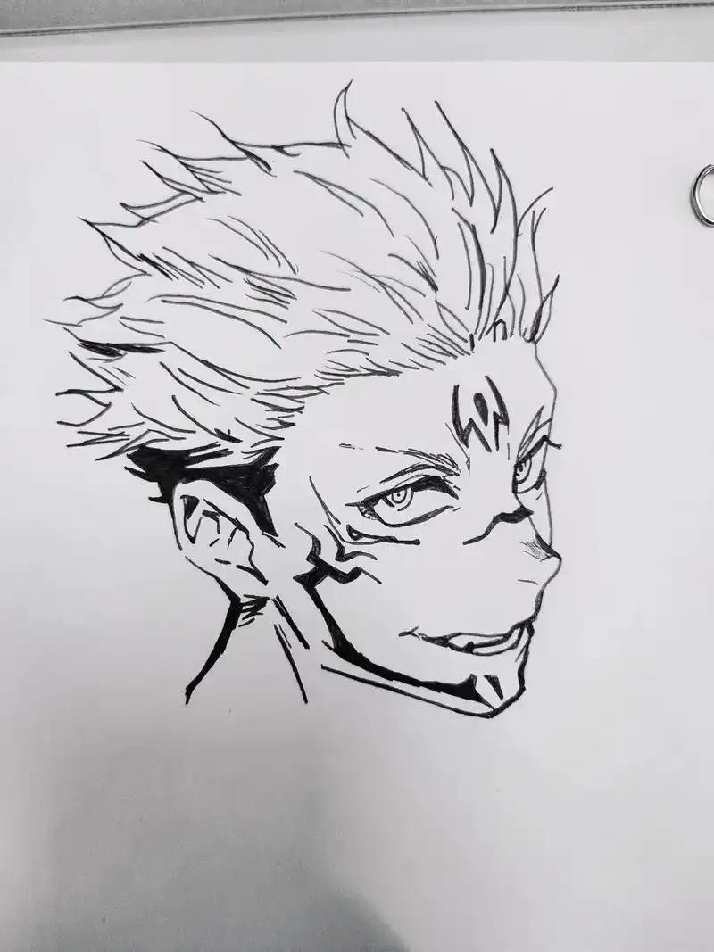 是真的帅#画渣日常 #咒术回战 #绘画过程  - 抖音