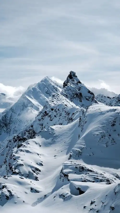 高清雪山风景图片大全纯净的雪巍峨的山