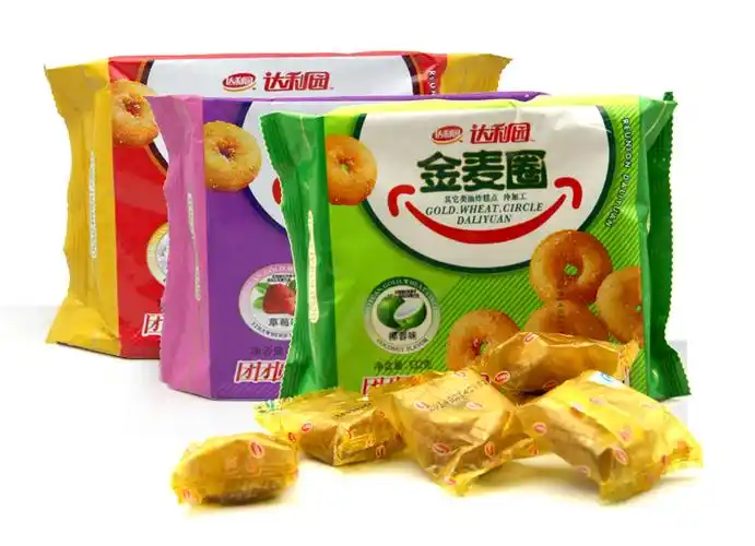 12袋包邮达利园金麦圈132克 椰味 草莓 蛋奶 休闲小吃松软糕点