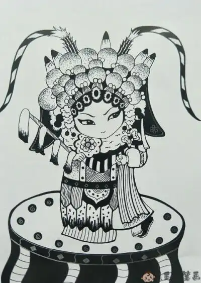 线描画图片大全,好看的线描画 - 第2页 - 毛毛简笔画