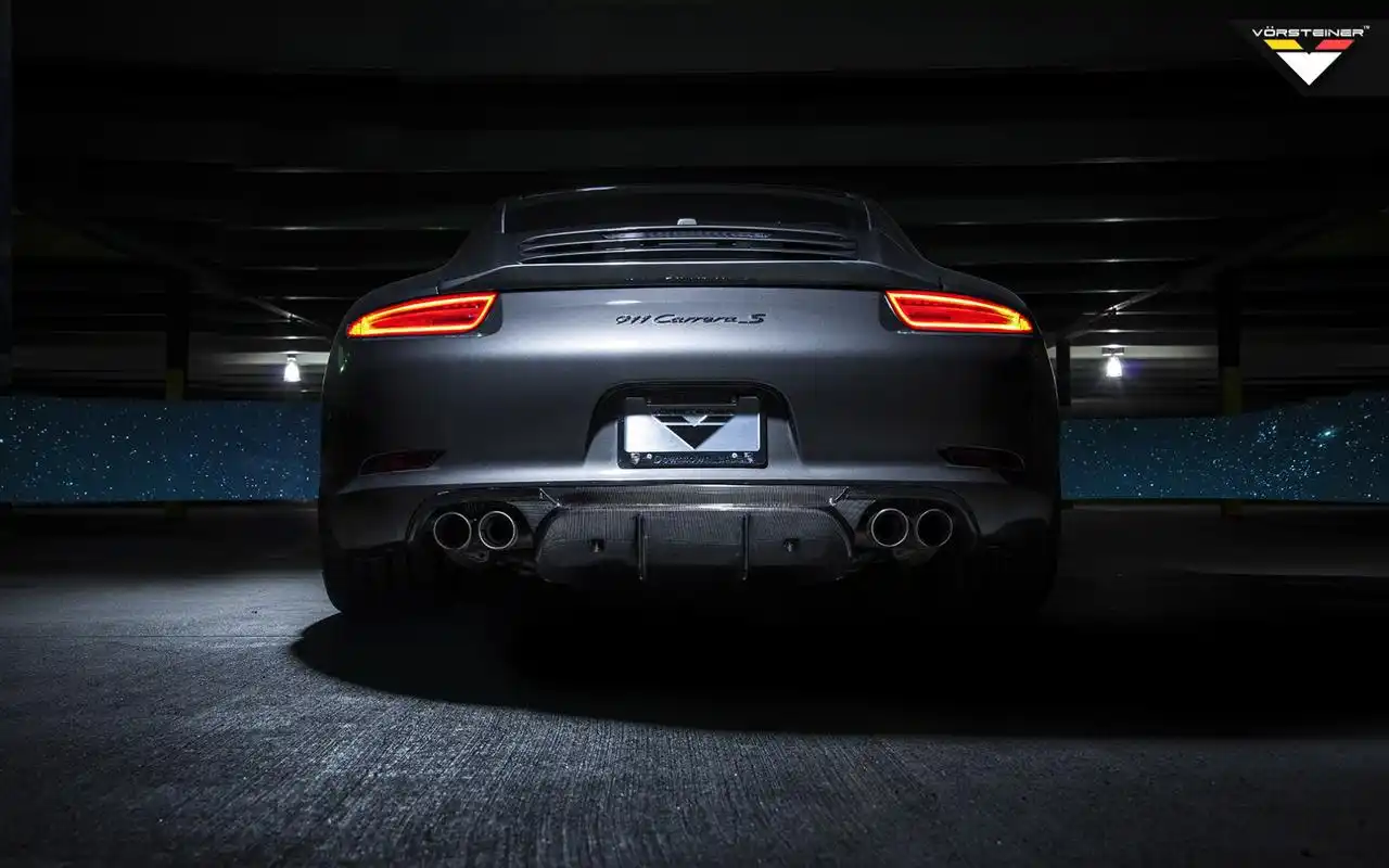 保时捷991v-gt黑色炫酷跑车电脑壁纸