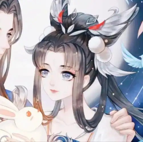 动漫情侣头像 王者荣耀嫦娥后羿 兔萝の