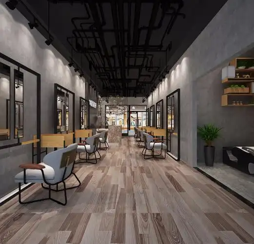 理发店要怎么装修效果图