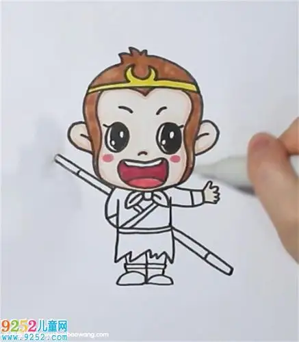 齐天大圣简笔画 西游记简笔画,齐天大圣简笔画教程