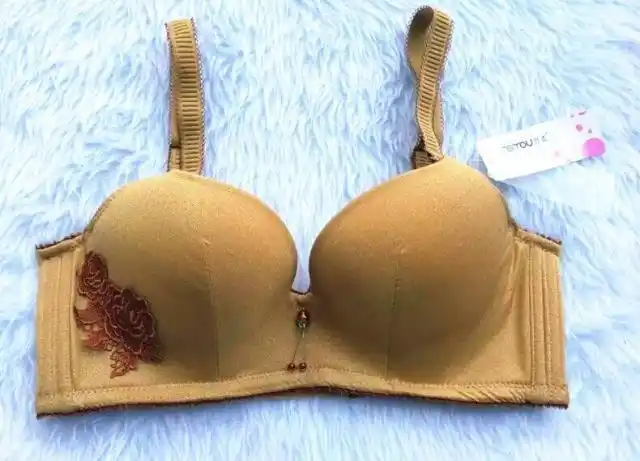 no 143 全新啡色蕾丝胸围 (size 75c)