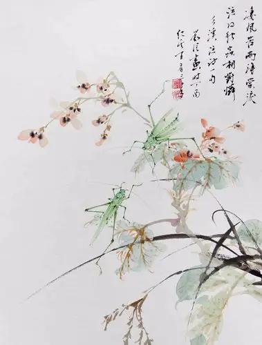 刘阔小写意花鸟画:如此清新 如此恬淡