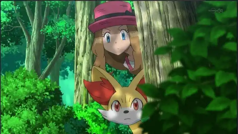 求几张瑟蕾娜和长尾火狐一起的图片,图片中只有她们两个的那种,类似