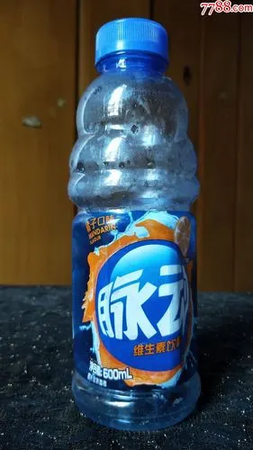 塑料胶瓶收藏达能脉动橘子口味