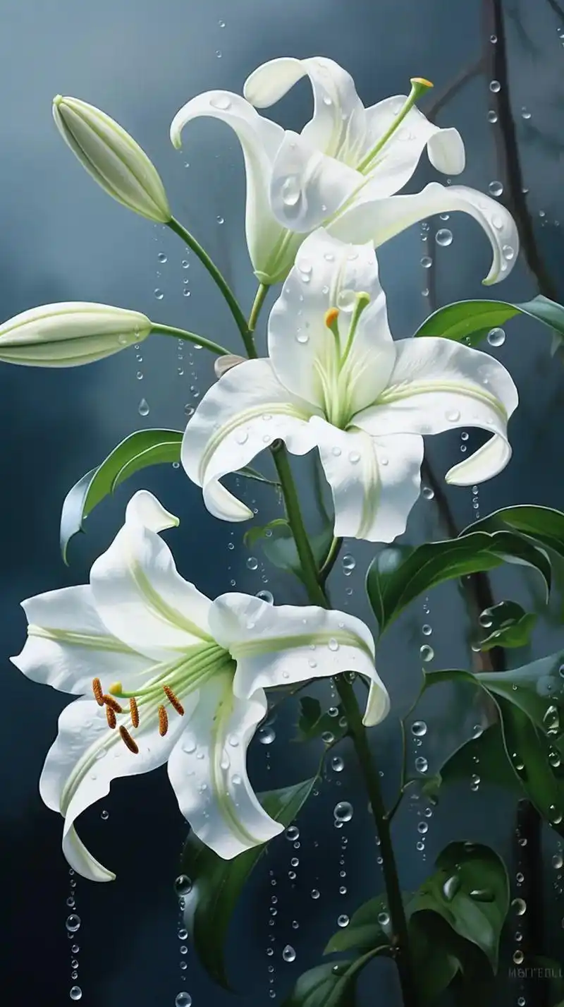 百合花寓意百年好合,百事顺心,家庭和和睦睦,万事顺心;祝福各 - 抖音