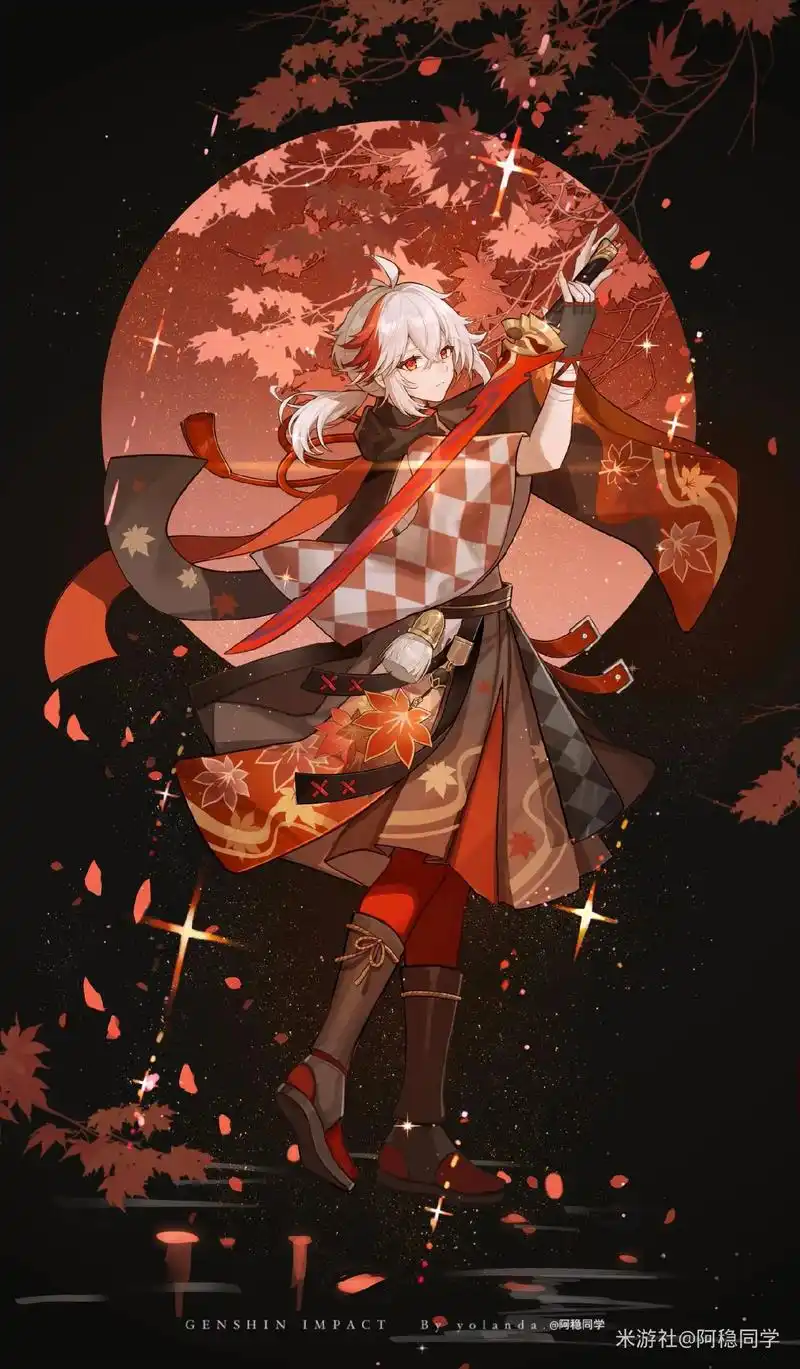 枫原万叶 #原神枫丹 # - 抖音