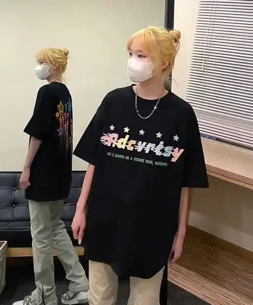 【美式潮牌涂鸦流星t恤】29.9元!前后印花设计,俏皮又