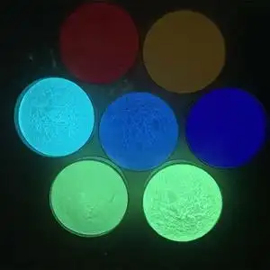 自动吸光发光夜光粉 长效发光颜料 防水荧光涂料 油性夜光漆样品
