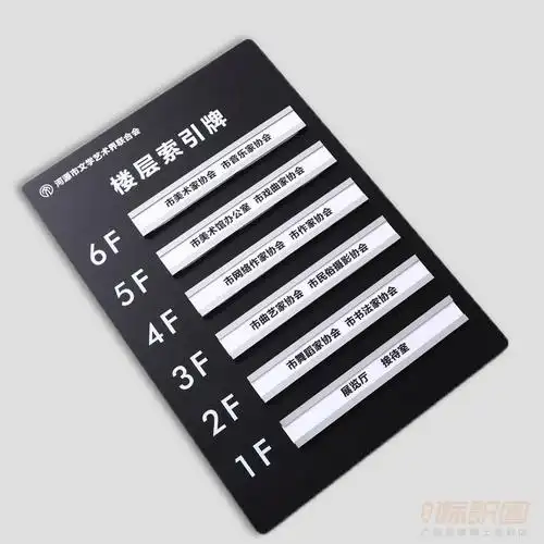 亚克力楼层索引牌导向牌电梯提示牌指引牌单元示意牌办公室门牌定制