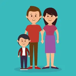 联盟成员可爱的家庭成员组照片