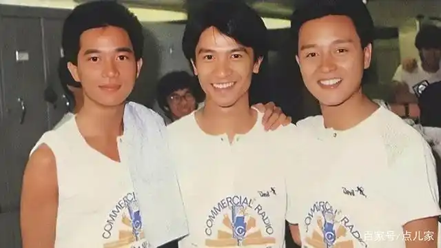 陈百强(左)钟保罗(中)张国荣(右)