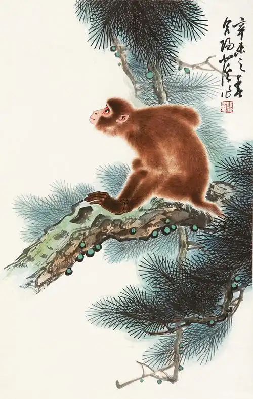 【猴 镜心 纸本】拍卖品_图片_价格_鉴赏_绘画_雅昌艺术品拍卖网