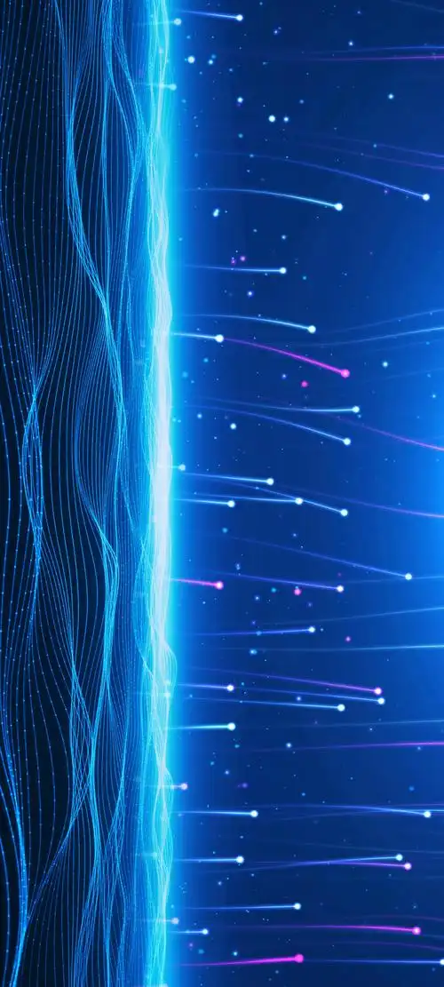 蓝色粒子背景8k2