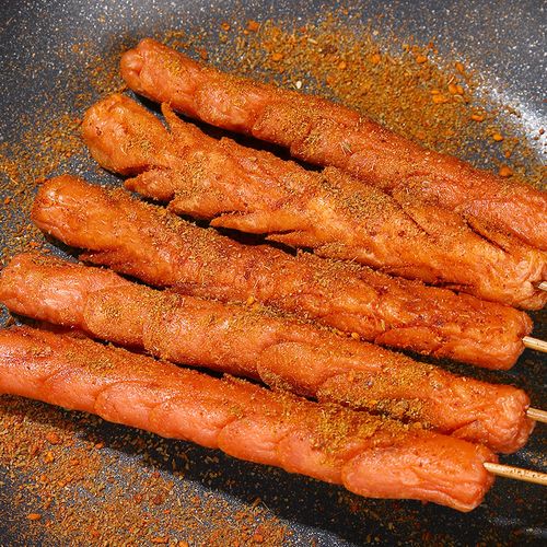 力诚香煎烧烤火腿肠油炸泡面搭档淀粉香肠即食整箱批发40g*15支