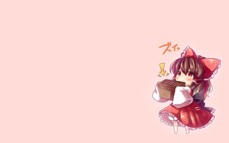 动漫人物动漫女孩盒子浴衣艺术设计简单背景hakureireimu动漫本子东方