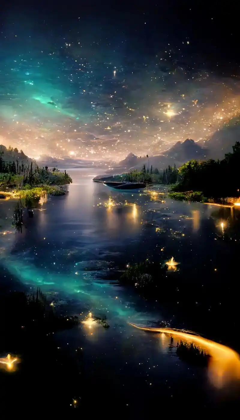 星空壁纸.#抖音图文来了 #治愈系风景 #送你一张壁纸 #a - 抖音