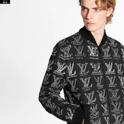 【包邮包税】 lv路易威登 21年春夏 男士 夹克 lv cartoons 提花拉链