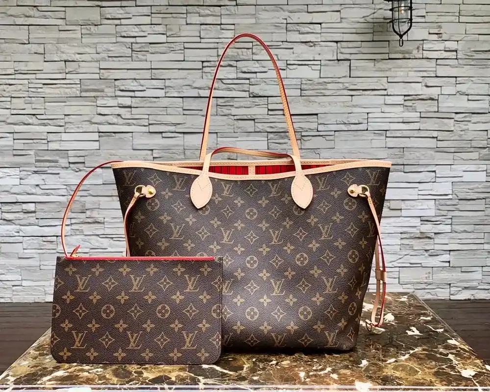 lv路易威登.特价《购物袋,老花红里》路易威登全新演绎 ne - 抖音