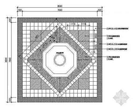 广场铺装大样图-园林景观节点详图-筑龙园林景观论坛