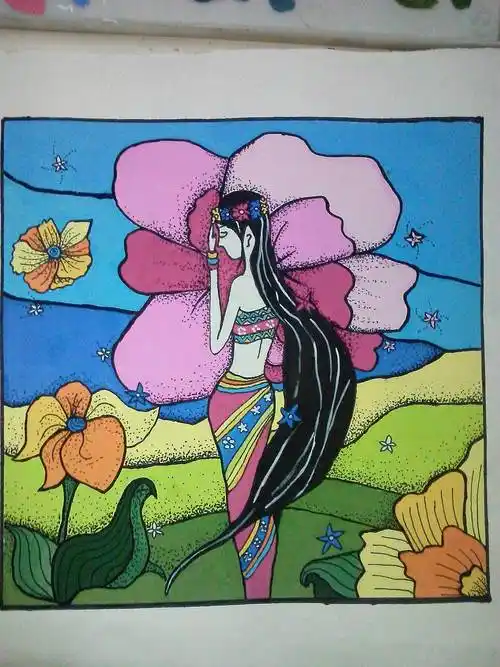 设计作品-站酷手绘水粉画装饰画原创水粉静物色彩静物2开k色粉画花卉