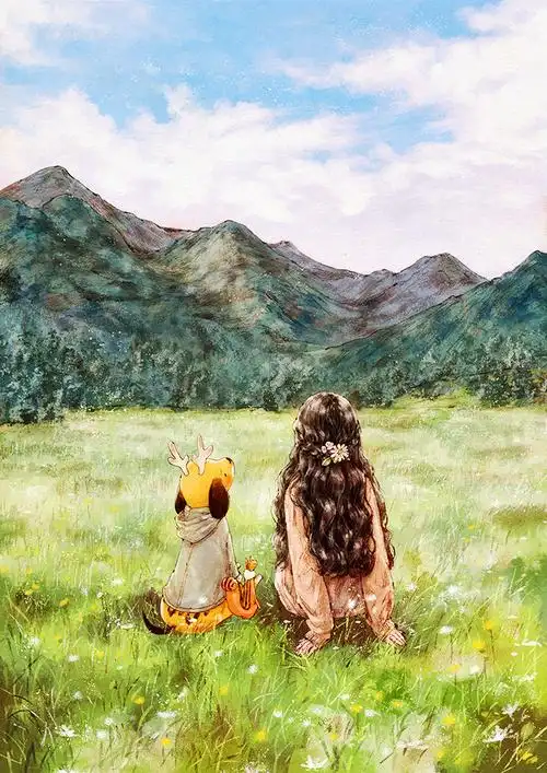 壁纸‖《森林女孩日记》合集(七) cr:韩国插画师aeppol